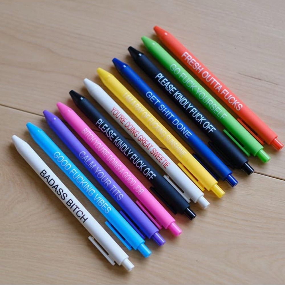 Humorous Ballpoint Pen Set - Multicolor - Picture 2 of 2